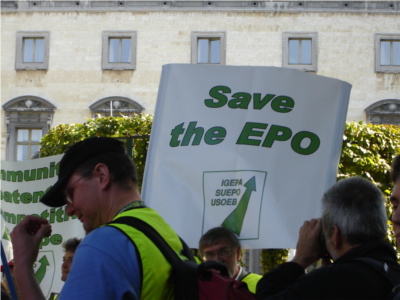 Software patents protest against EPO