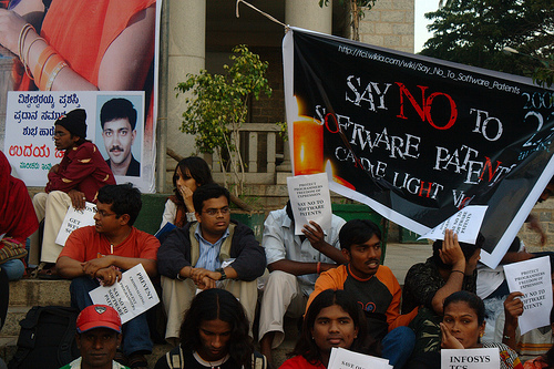 Software patents protest in India