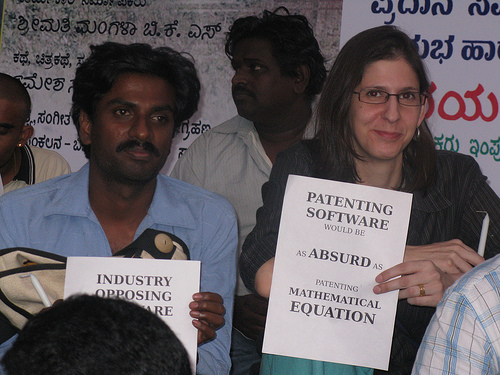 Software patents protest in India