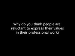 Richard Stallman on why people are reluctant to express their values in their professional work