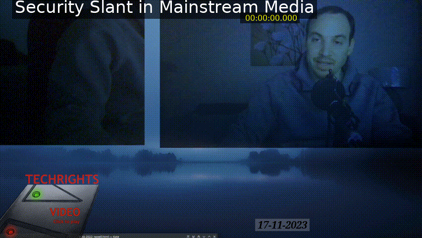 Preview for Security Slant in Mainstream Media