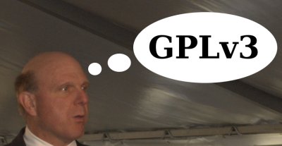 Steve Ballmer scared of GPLv3