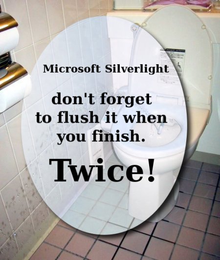 Silverlight toilet
