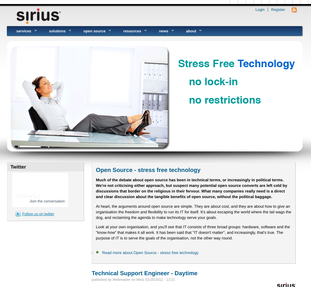 Sirius 'Open Source' in 2012